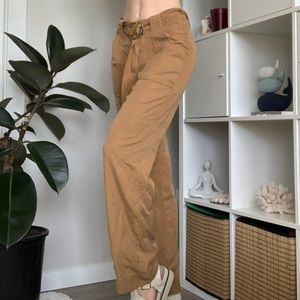 MBYM BROWN TROUSERS WITH A BELT